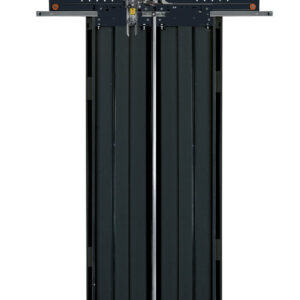 Modern 2-panel central cabin elevator door, sleek and durable design