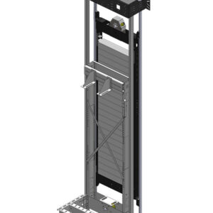L system elevator with robust construction and smooth ride quality