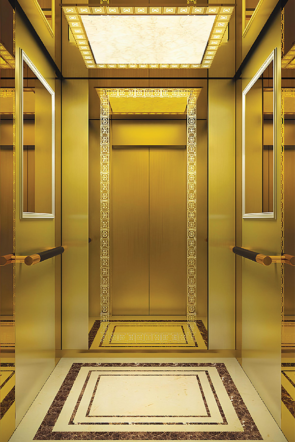 Compact elevator cabin M-C04 for residential buildings