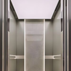 Luxury elevator cabin M-C05 with mirror panels