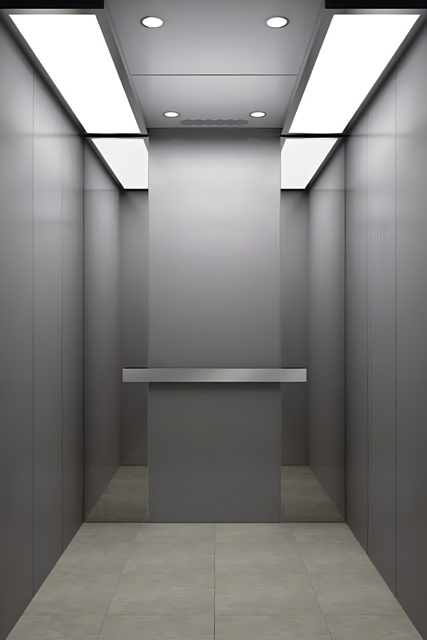 Spacious elevator cabin M-C07 with LED lighting