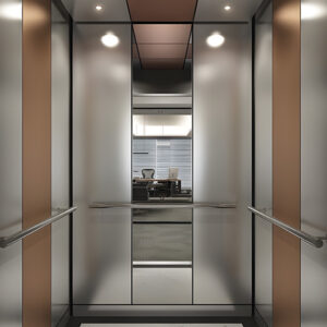 Elevator cabin M-C11 with decorative ceiling panel