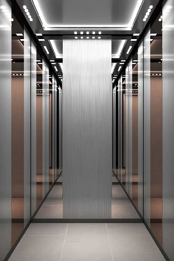 Elegant elevator cabin M-C12 for office or commercial use