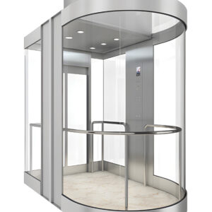 Customized elevator cabin M-C14 with luxury finishes