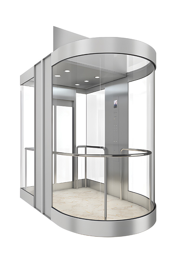 Customized elevator cabin M-C14 with luxury finishes