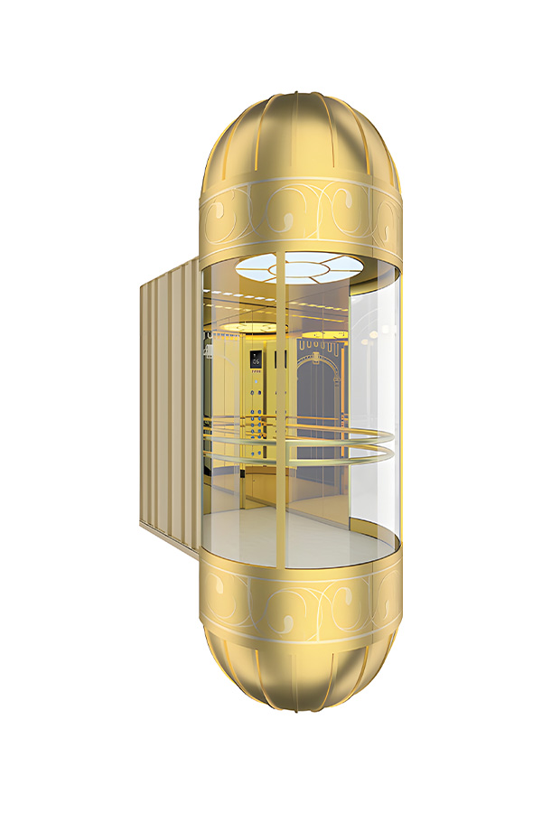 High-end panoramic elevator cabin M-C15 with full 360° view