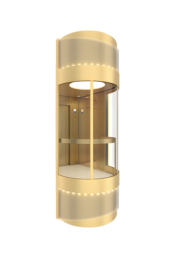 High-end panoramic elevator cabin M-C15 with full 360° view