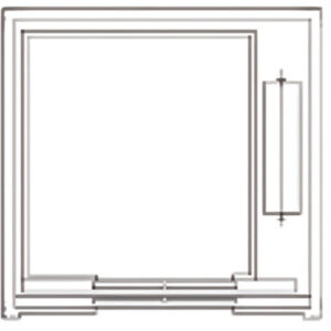 MKS Elevator automatic passenger door with center-opening, fast and safe access