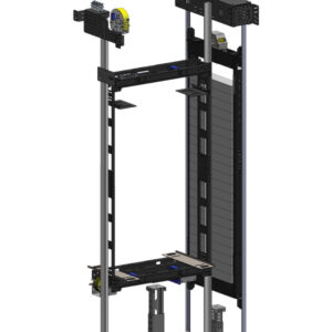 Modern machine rrom less (MRL) elevator with compact design and efficient performance