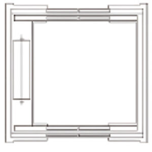 MKS Elevator through-type passenger elevator door, seamless transit for passengers